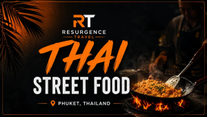Thailand Street Food series cover featuring Thai street food cooking in Phuket, Thailand
